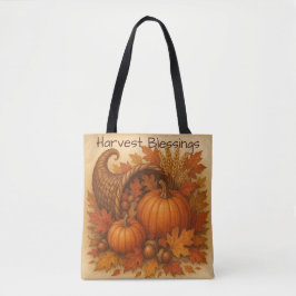 Harvest Blessings Cornucopia Tygkasse