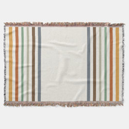 Harvest Blessings Striped Throw Blanket | Autumn Filt