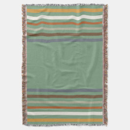 Harvest Blessings Striped Throw Blanket | Autumn Filt