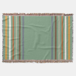 Harvest Blessings Striped Throw Blanket | Autumn Filt