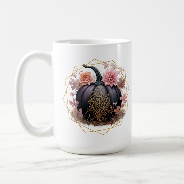 Harvest Blommigt Monogram Mugg (Vänster)