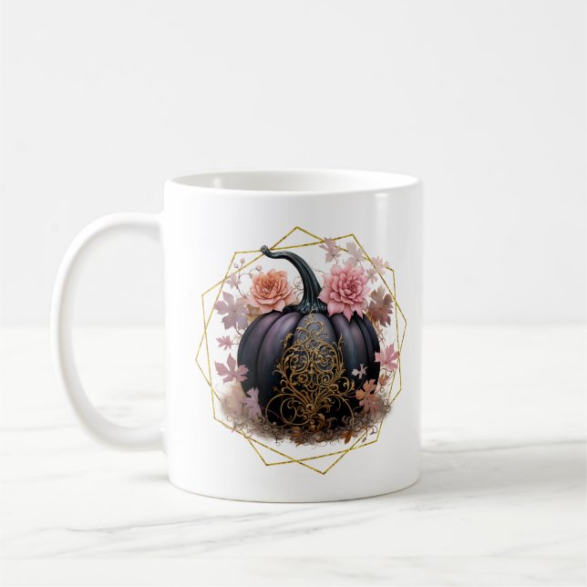 Harvest Blommigt Monogram Mugg (Vänster)