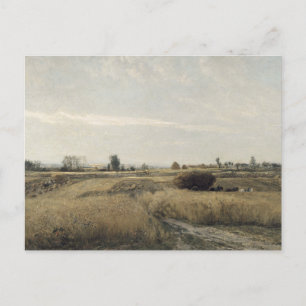 Harvest Charles-Francois Daubigney Vykort