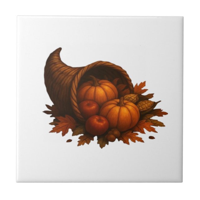 Harvest Cornucopia Glow Oversized T-Shirt.png Kakelplatta (Framsidan)