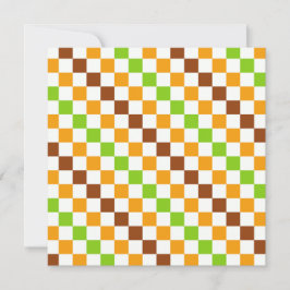 Harvest diagonal checkerboard pattern tack kort