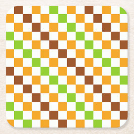 Harvest diagonal checkerboard pattern underlägg papper kvadrat