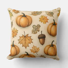 Harvest Doodle Delight | Cute Höstpil Mönster Kudde