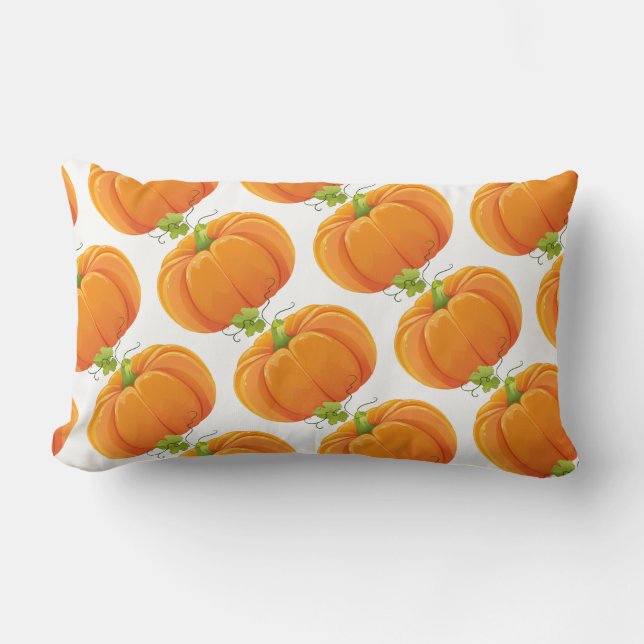 Harvest Fall Pumpkin Pillow Lumbarkudde (Framsida)