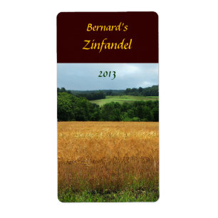 Harvest Fält Vin Label Fraktsedel
