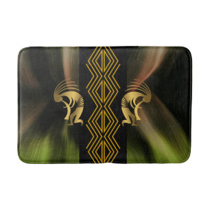 Harvest Fertility Golden Kokopelli Badrumsmatta