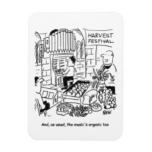 Harvest Festival Church Service med kyrkorggan Magnet