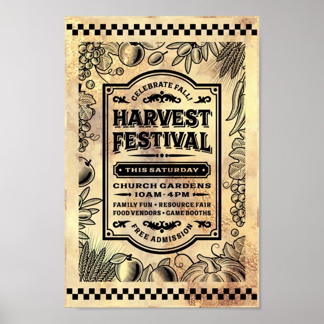 HARVEST FESTIVAL POSTER (Framsidan)