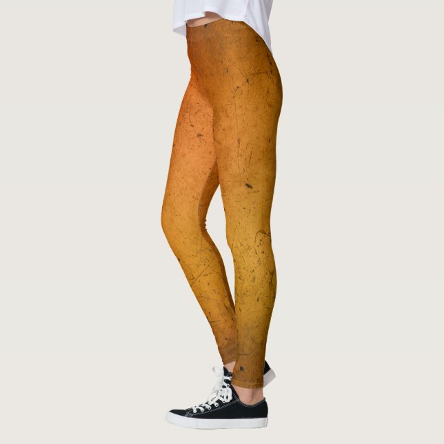 Harvest Guld Solid Plain Färg Leggings (Vänster)