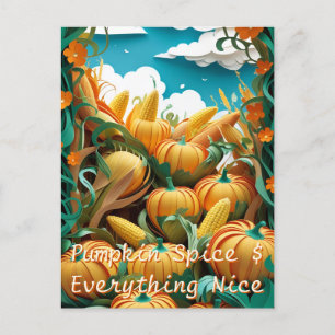 Harvest Happiness Helg Vykort