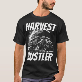 Harvest Hustler Jordbruks Maskiner Traktor Lantbru T Shirt