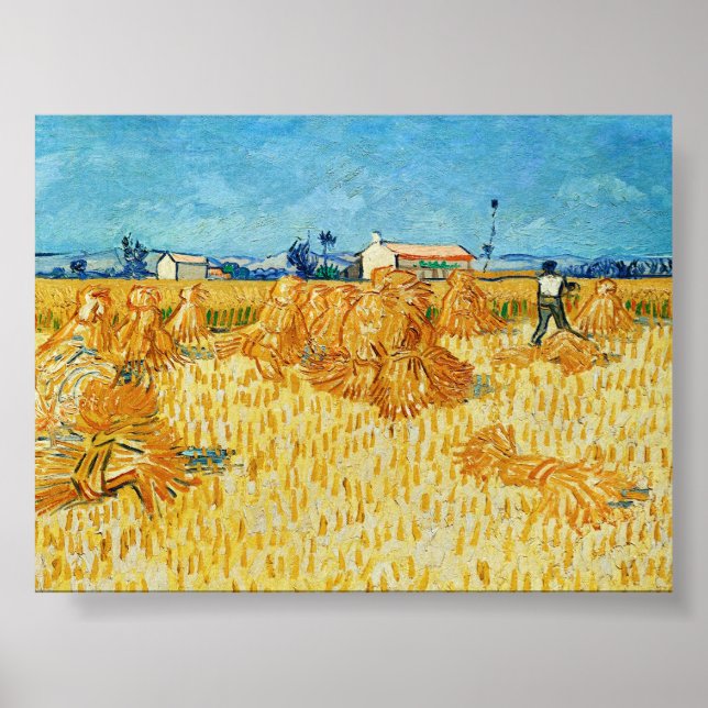 Harvest in Provence av Van Gogh Poster (Framsidan)