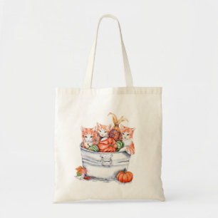 Harvest Kittens Tygkasse