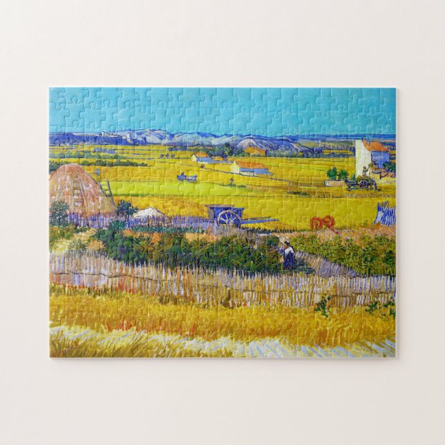 Harvest Ligcape med Blue Cart Vincent Van Gogh Pussel (Horisontell)