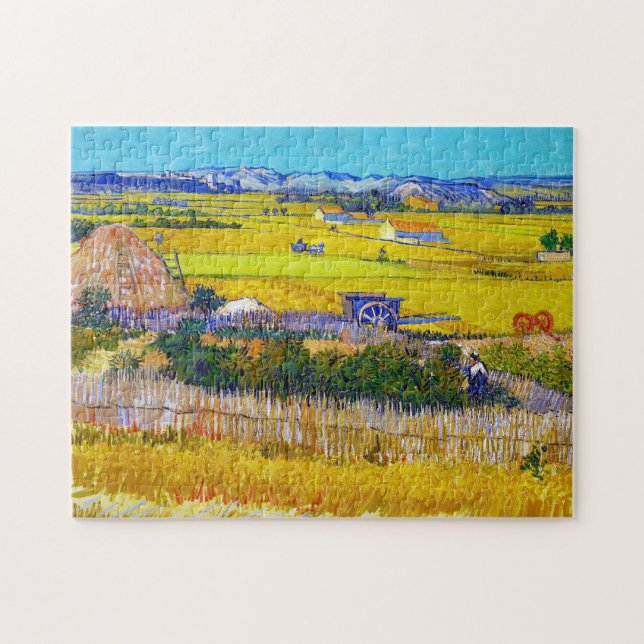 Harvest Ligcape med Blue Cart Vincent Van Gogh Pussel (Horisontell)