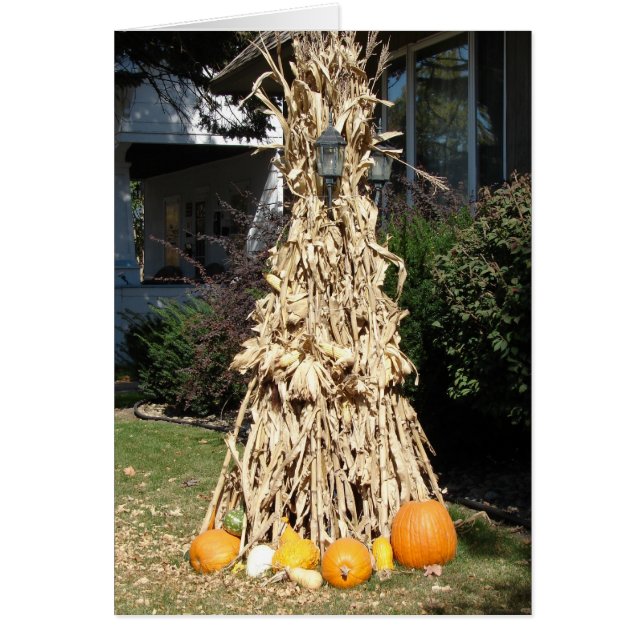 Harvest Light Post Hälsningskort (Framsidan)