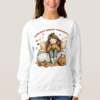 Harvest Lycklig Thoughts Inspirational Sweatshirt T Shirt