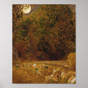 Harvest Måne 1833 av Palmer Samuel Poster