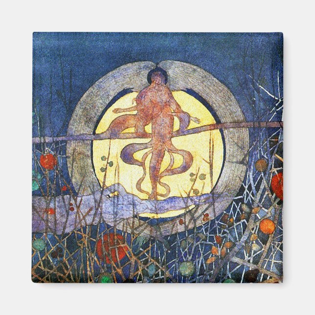 Harvest Måne - Charles Rennie Mackintosh Magnet (Framsidan)
