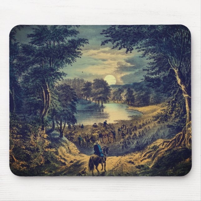 Harvest Måne, Currier & Ives: Musmatta (Framsidan)