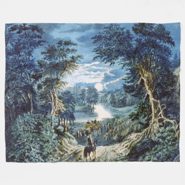 HARVEST MÅNE FLEECEFILT (Framsidan (Horisontell))