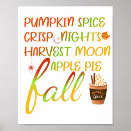Harvest Måne Magic Fall T-shirt Poster
