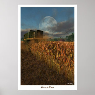 Harvest Måne Poster