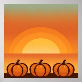 Harvest Måne Rand Poster