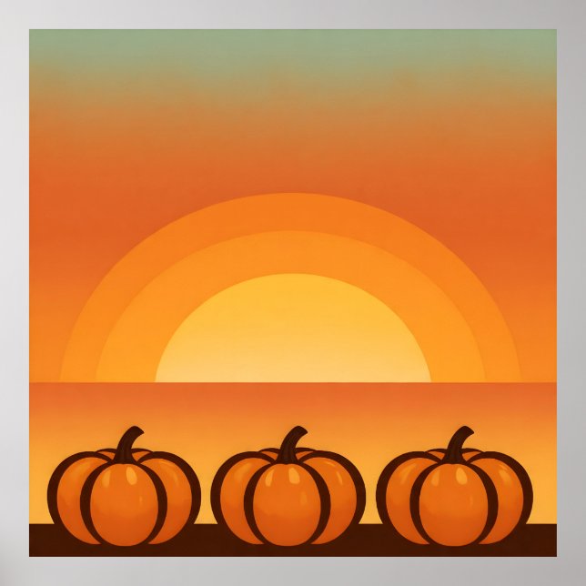 Harvest Måne Rand Poster (Framsidan)