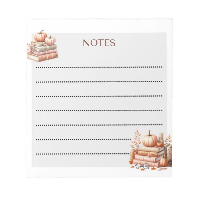 Harvest Notes Autumn Anteckningsblock (Framsida)