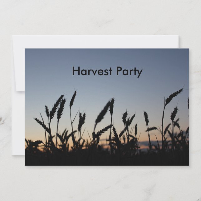 Harvest Party inbjudan (Framsida)
