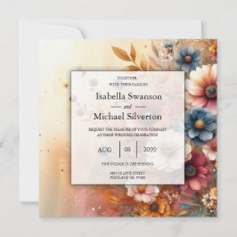 Harvest Petals och Payed Himmel Inbjudningar