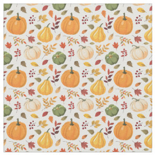 Harvest Pumpkins och Höst löv Mönster Tyg