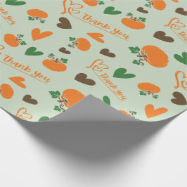 Harvest Pumpkins Thanksgiving Seamless Presentpapper