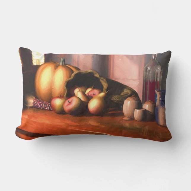 Harvest still Life Lumbar Pillow Lumbarkudde (Framsida)