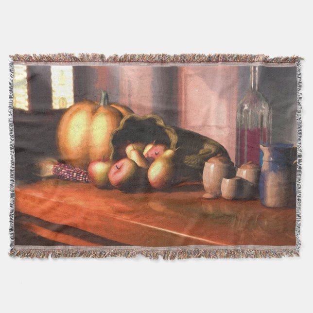 Harvest still Life Throw Blanket Filt (Framsidan)