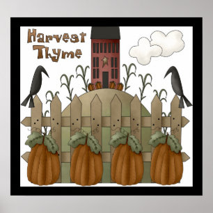 Harvest Thyme Print Poster
