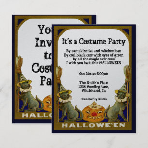 Harvest Vintage Halloween-inbjudan Inbjudningar