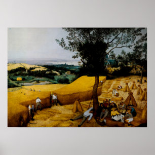 Harvesters av Pieter Brueghel the Elder Poster