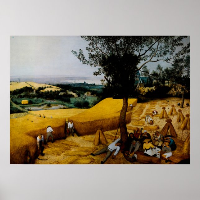 Harvesters av Pieter Brueghel the Elder Poster (Framsidan)