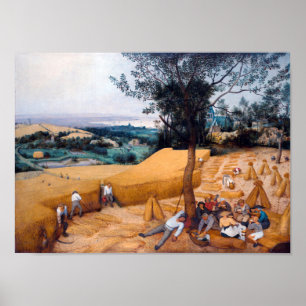 Harvesters, Pieter Bruegel Poster