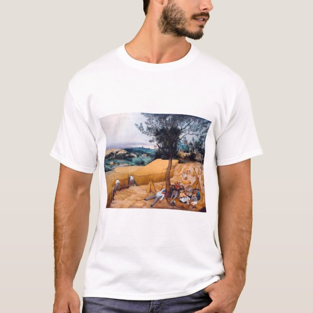 Harvesters, Pieter Bruegel T Shirt (Framsida)