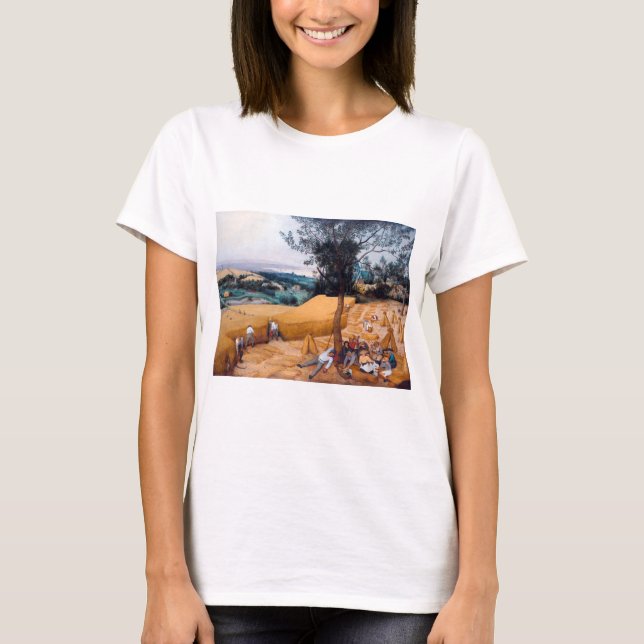 Harvesters, Pieter Bruegel T Shirt (Framsida)