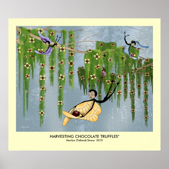 "Harvesting Chocolate Truffles" Poster (Framsidan)