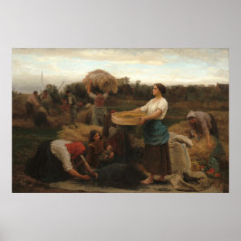 Harvesting Rapeseed - Jules Breton Fine Art Poster