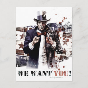Harvey Dent - vi vill ha dig! Vykort